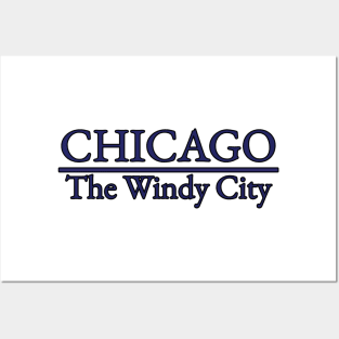 Chicago - The Windy City - Illinois Posters and Art